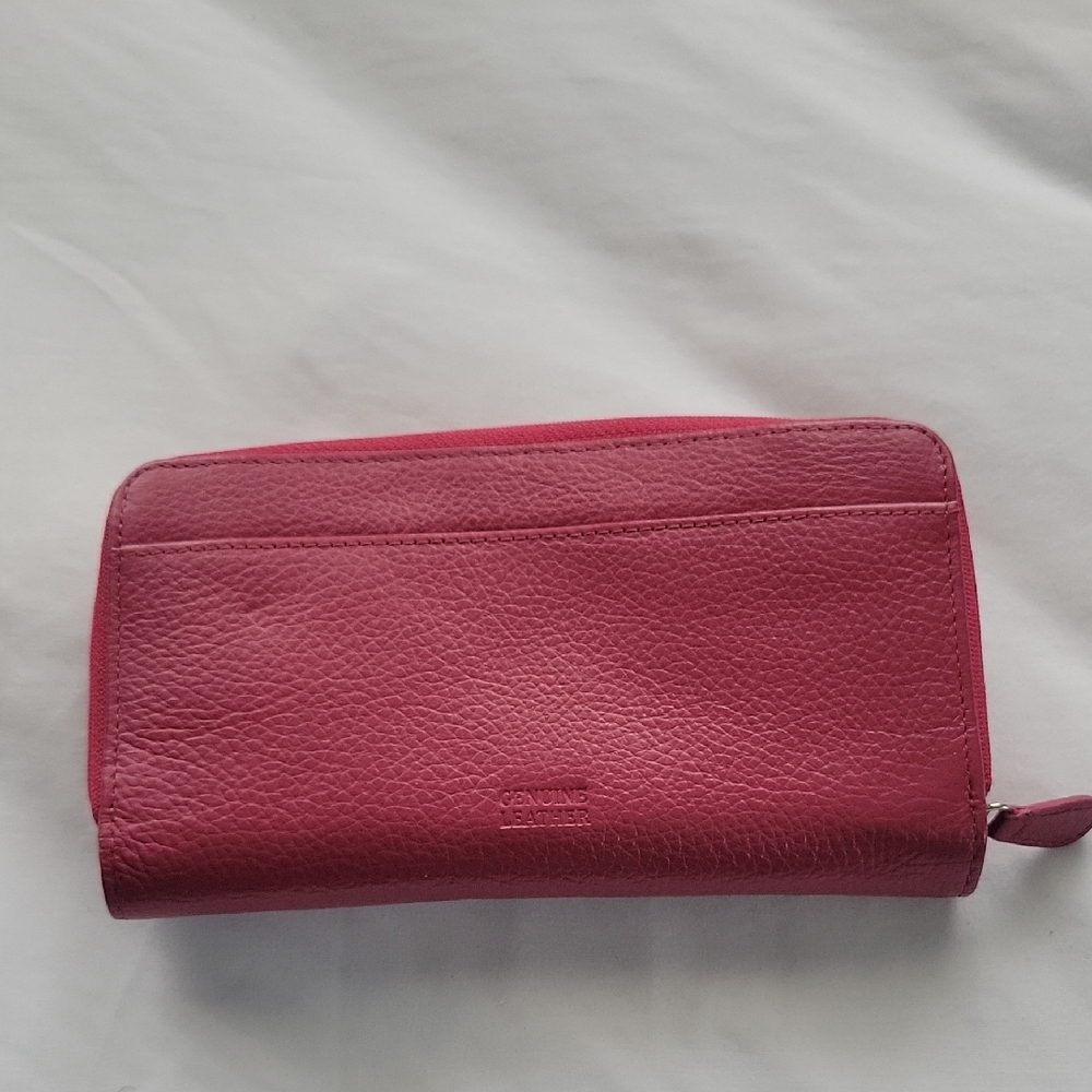 Pink Leather Women's Wallet